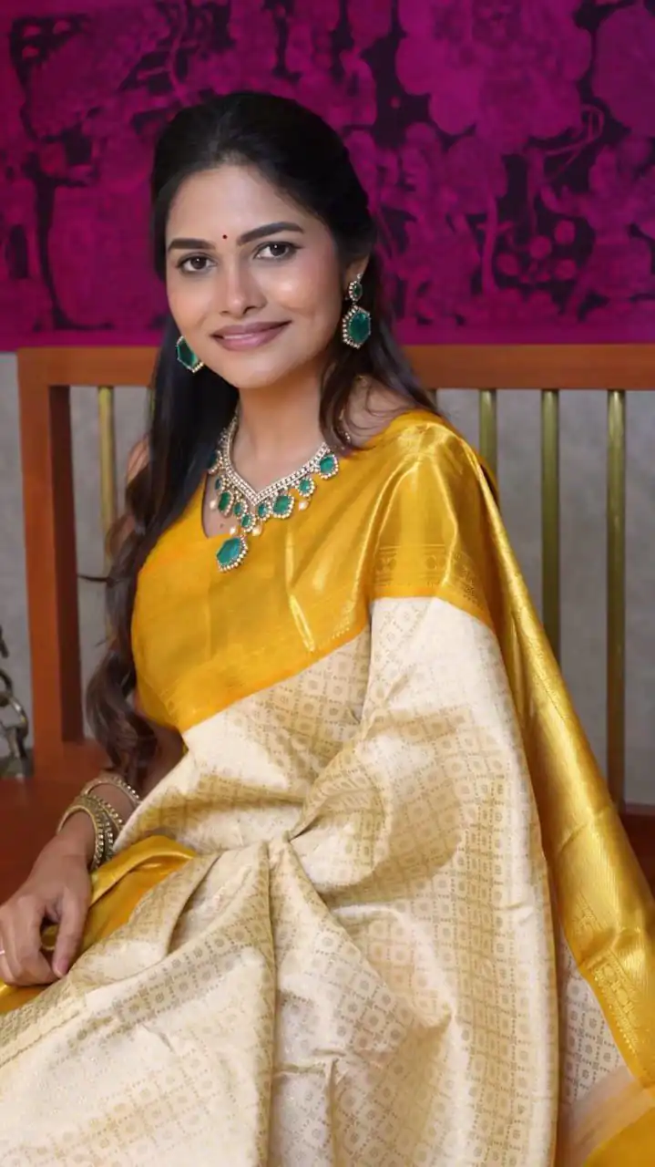 Yellow Soft Lichi Silk Border Lace Saree | Sarees, Bollywood Sarees, Creative Sarees, Designer Sarees, Embroidered Sarees, Ethnic Saree, Modern Digital sarees, Party Wear Sarees