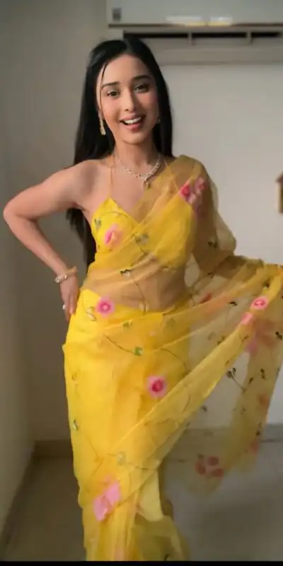 Yellow Soft Organza Silk Ready To Wear Saree | Sarees, Bollywood Sarees, Creative Sarees, Designer Sarees, Embroidered Sarees, Ethnic Saree, Modern Digital sarees, Party Wear Sarees