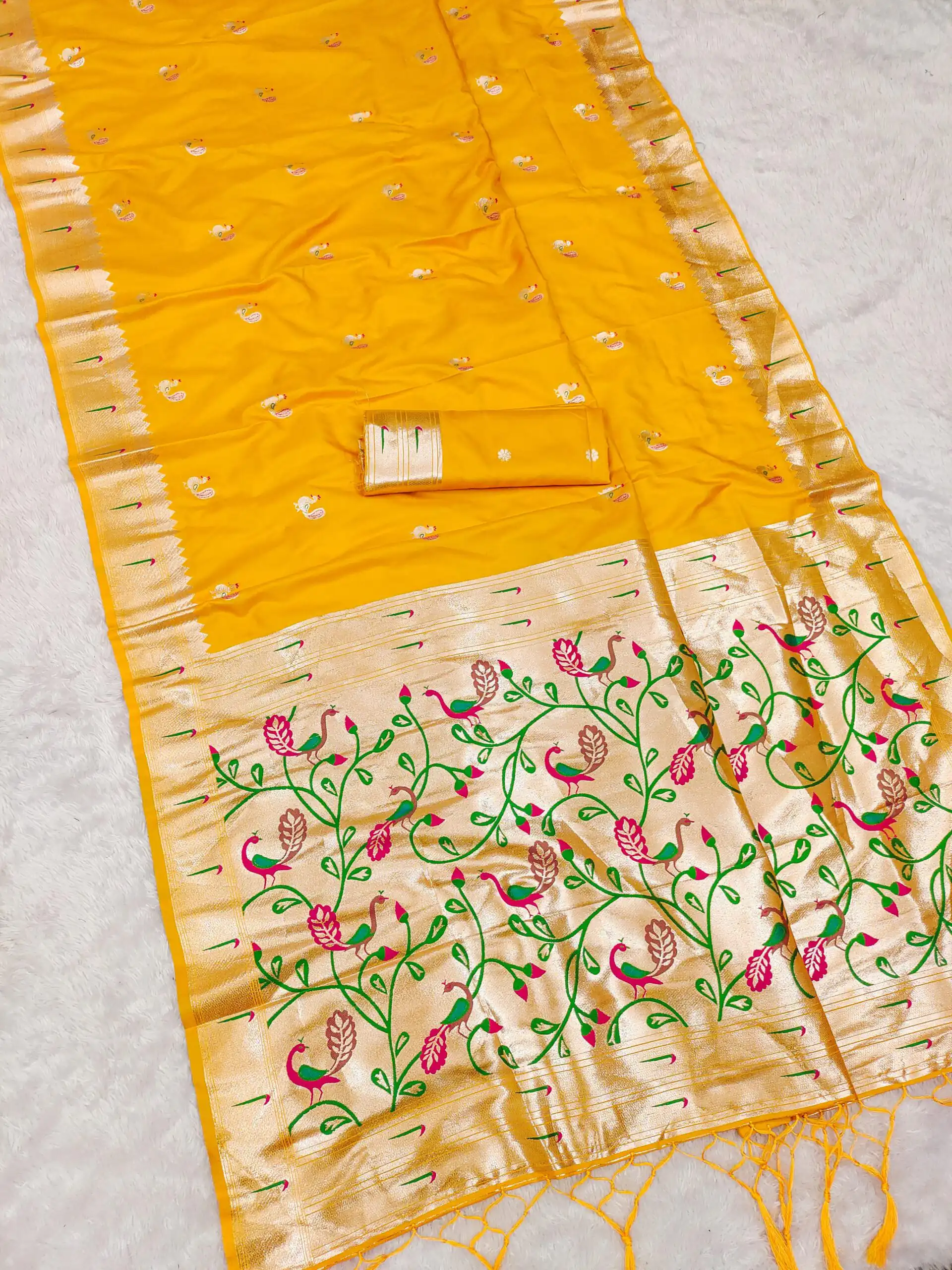Yellow Soft Paithani Silk Lace Zari Work Saree | Sarees, Bollywood Sarees, Creative Sarees, Designer Sarees, Embroidered Sarees, Ethnic Saree, Modern Digital sarees, Party Wear Sarees