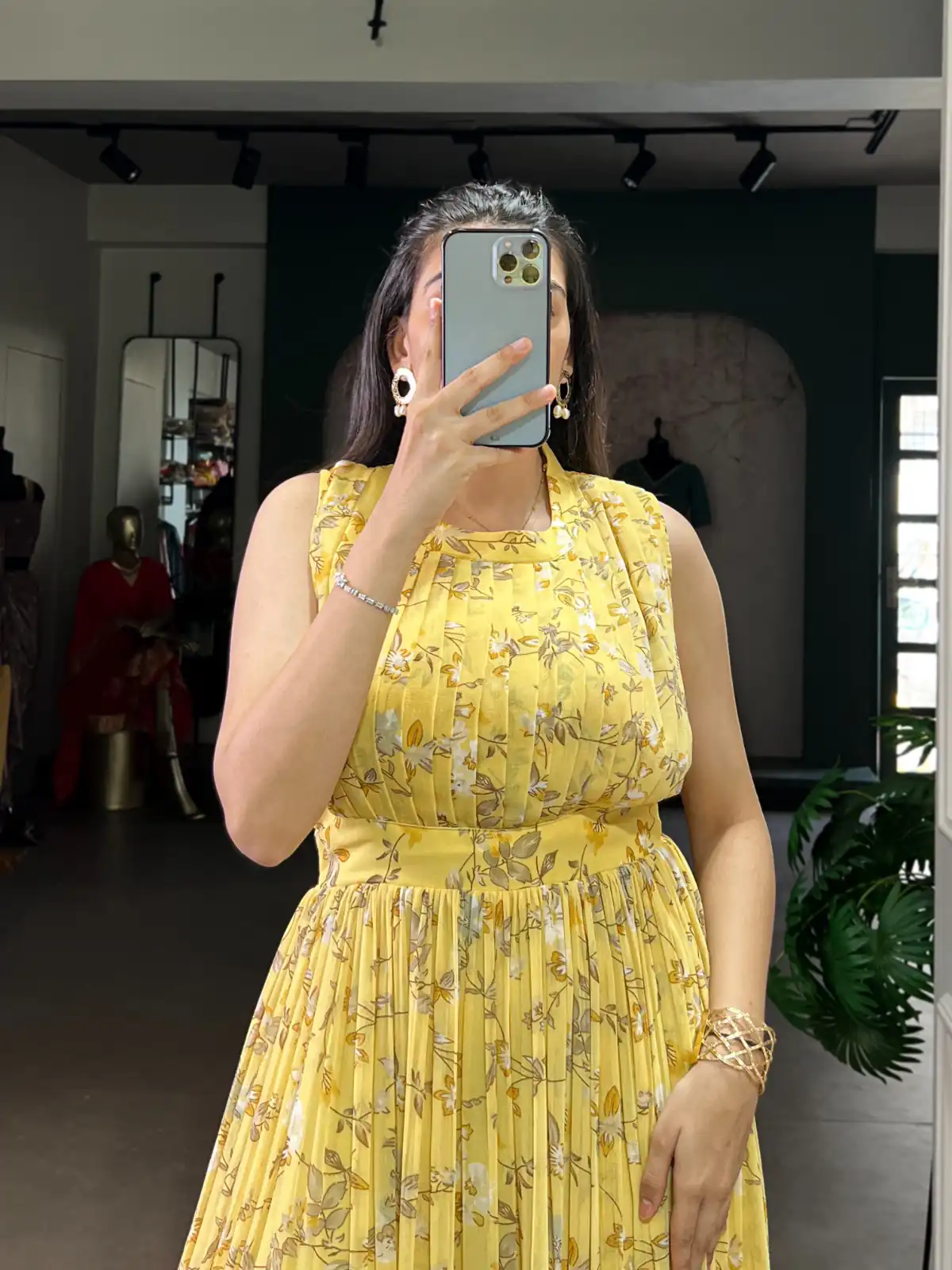 Yellow Weightless Marbal Floral Print Gown | Gowns, Bollywood Gowns, Creative Gowns, Designer Gowns, Embroidered Gowns, Party Wear Gowns