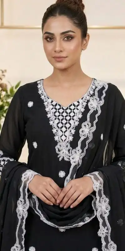 LG 2119 Black in Georgette Work Embroidery Work & Sequins Work Salwar Suit . Grab it for ₹1999. Delivery 4-6 Working Days. Shop now. | Jump Suits, Salwar suit, Casual Suits, Creative suits, Designer Suits, Palazzo Suits, Party Wear Suits, Patiala Suits, Straight Suits