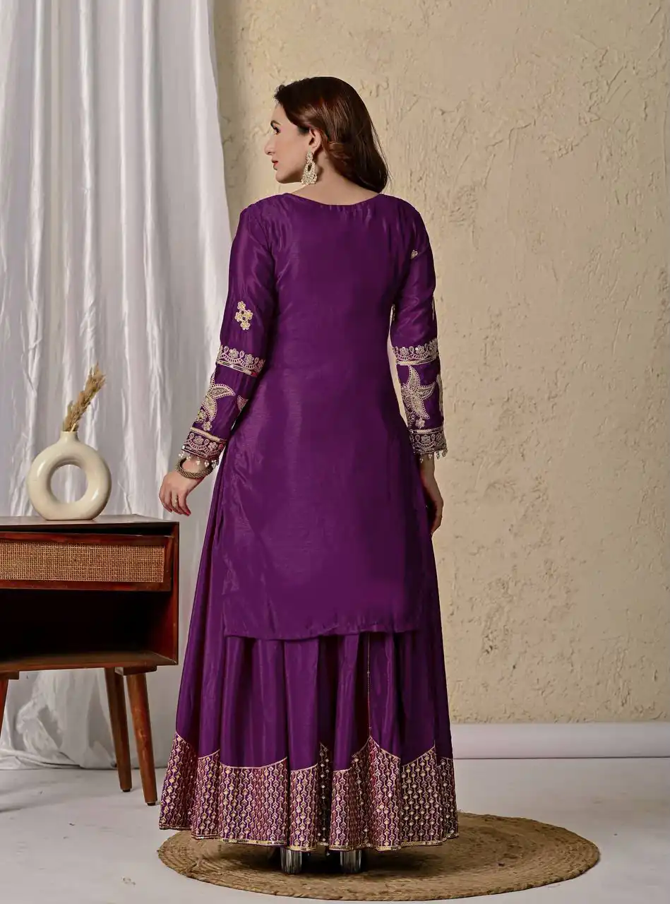 MD 3055 Wine Color Chinon Silk Salwar Suit with Embroidery Work. Online Get it for ₹2149. Delivery 4-6 Working Days. Shop now. | Jump Suits, Salwar suit, Casual Suits, Creative suits, Designer Suits, Palazzo Suits, Party Wear Suits, Patiala Suits, Straight Suits