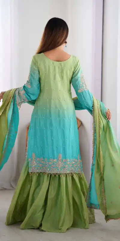 SP 01 Green Color Chinon Silk Designer Work Salwar Suit in Get it for ₹2499. Delivery 4-6 Working Days. Best Online Shop now. | Jump Suits, Salwar suit, Casual Suits, Creative suits, Designer Suits, Palazzo Suits, Party Wear Suits, Patiala Suits, Straight Suits