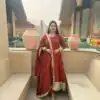 Fancy Rust NC Vichitra Embroidery Work Anarkali Suit