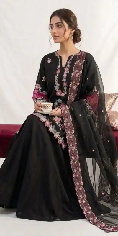 LG 2116 Black Crape Silk with Embroidery Work Salwar Suit . Introductory Price ₹2149. Delivery 4-6 Working Days. Shop now. | Jump Suits, Salwar suit, Casual Suits, Creative suits, Designer Suits, Palazzo Suits, Party Wear Suits, Patiala Suits, Straight Suits