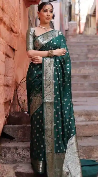 KP 7000 Green Soft Lichi Silk Cloth Saree Perfect for Wedding, Party, Family Gatherings, Sangeet, Ethnic Day – . Festive Deal ₹1549. Delivery 4-6 Working | Sarees, Bollywood Sarees, Creative Sarees, Designer Sarees, Embroidered Sarees, Ethnic Saree, Modern Digital sarees, Party Wear Sarees
