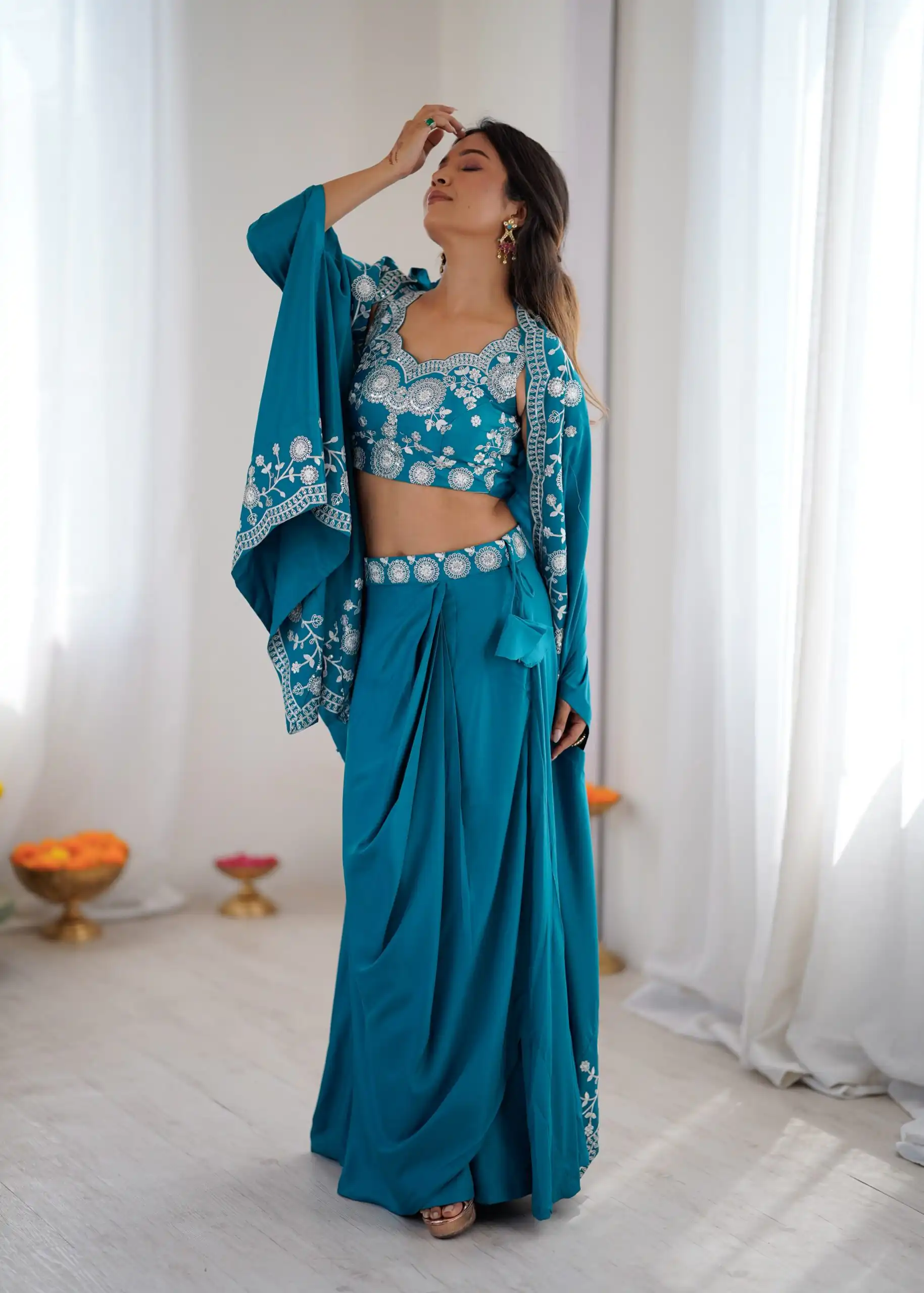 SP 73 Teal French Crep Silk Salwar Suit Perfect for Wedding, Party, Engagement, Baisakhi, Pongal – . Special Price ₹2149. Delivery 4-6 Working Days | Jump Suits, Salwar suit, Casual Suits, Creative suits, Designer Suits, Palazzo Suits, Party Wear Suits, Patiala Suits, Straight Suits