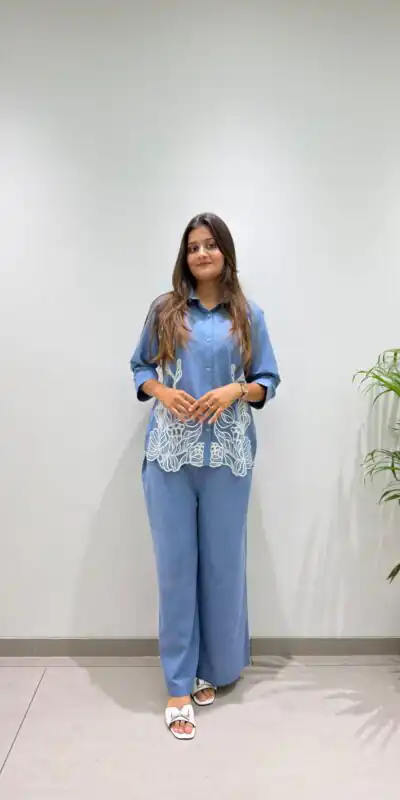 BE 496 Blue in Cotton Denim Embroidery Work & Sequins Work Kurti . Grab it for ₹1949. Delivery 4-6 Working Days. Shop now. | Kurti, Bollywood Kurti, Creative Kurtis, Designer Kurti, Party Wear Kurti, Selfie Kurti
