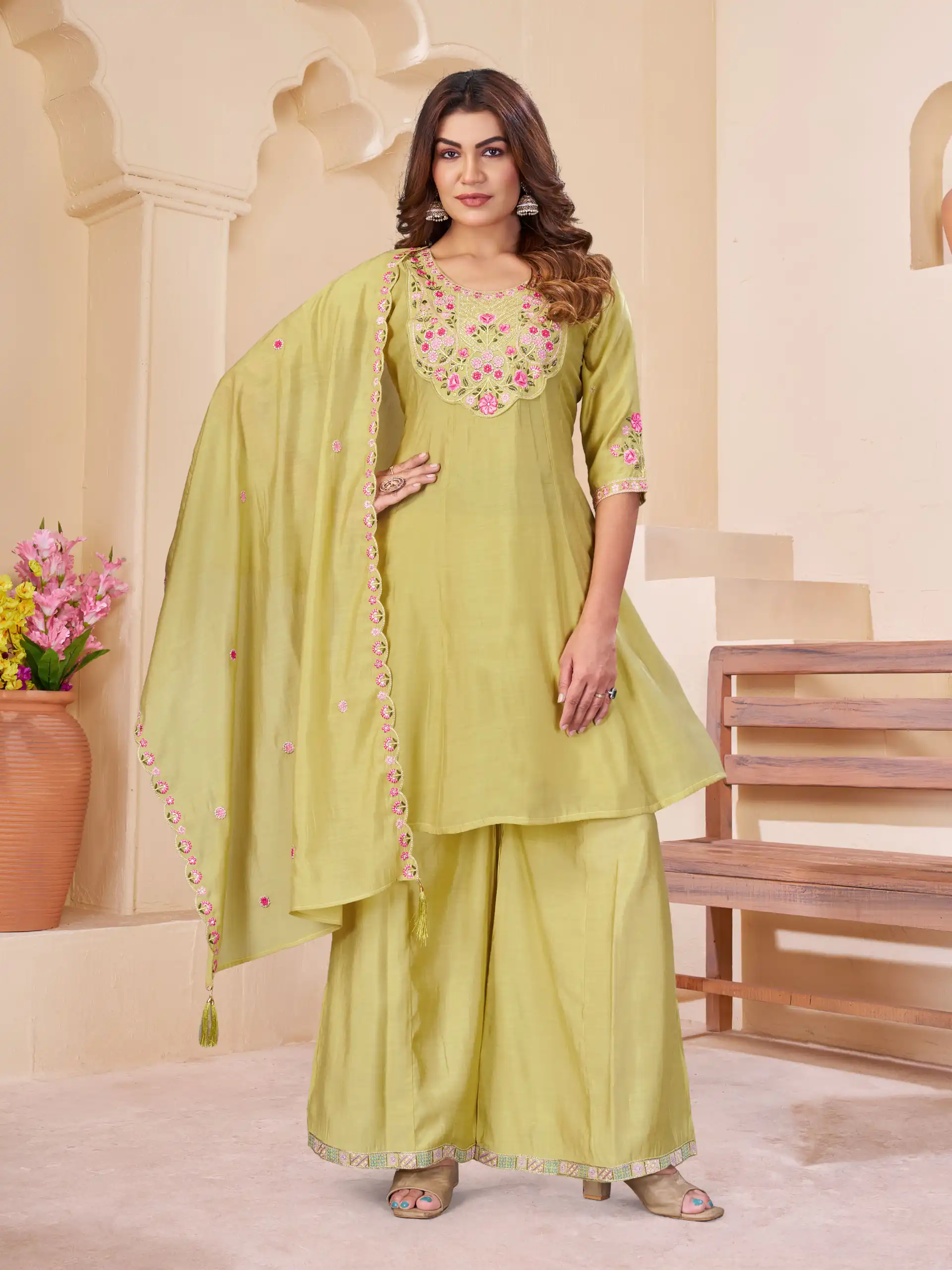 DIVA 172 Yellow Mal Chanderi Salwar Suit Perfect for Wedding, Party, Baisakhi, Housewarming, Sangeet – Introductory Price ₹2799. Delivery 4-6 Working D | Jump Suits, Salwar suit, Casual Suits, Creative suits, Designer Suits, Palazzo Suits, Party Wear Suits, Patiala Suits, Straight Suits