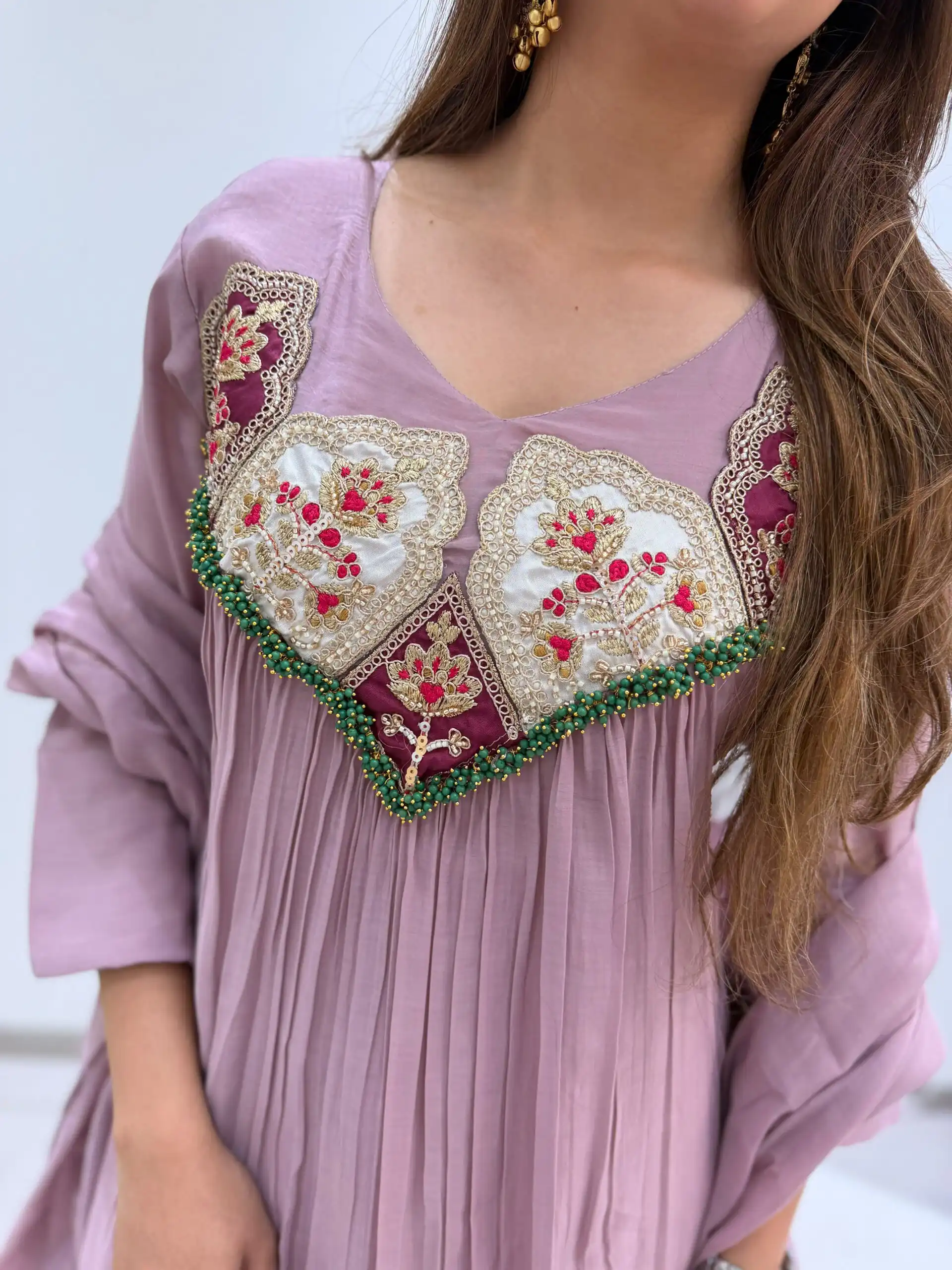 LG 2145 Lavender Mul Chanderi Salwar Suit with Embroidery Work & Sequins Work. Festive Deal ₹2799. Delivery 4-6 Working Days. Shop nowp | Jump Suits, Salwar suit, Casual Suits, Creative suits, Designer Suits, Palazzo Suits, Party Wear Suits, Patiala Suits, Straight Suits