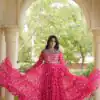 KA 1277 Pink in Colour Faux Georgette Bandhani Print Work Gown. Available at ₹2119 only. Delivery 4-6 Working Days. Shop now. | Gowns, Bollywood Gowns, Creative Gowns, Designer Gowns, Embroidered Gowns, Party Wear Gowns