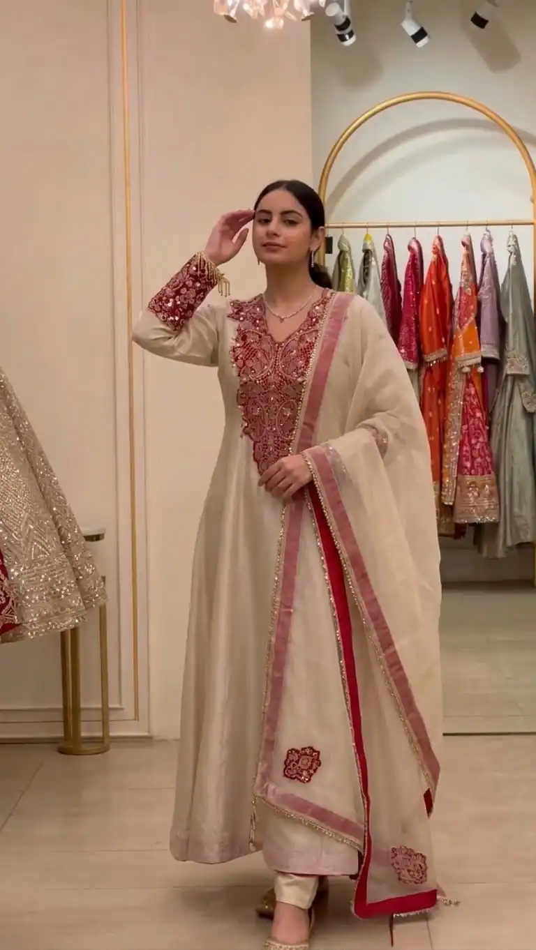 KF 1734 Pink Soft Organza Salwar Suit with Embroidery Work & Cut Work. Available at ₹2249 only. Delivery 4-6 Working Days. Shop now. | Jump Suits, Salwar suit, Casual Suits, Creative suits, Designer Suits, Palazzo Suits, Party Wear Suits, Patiala Suits, Straight Suits