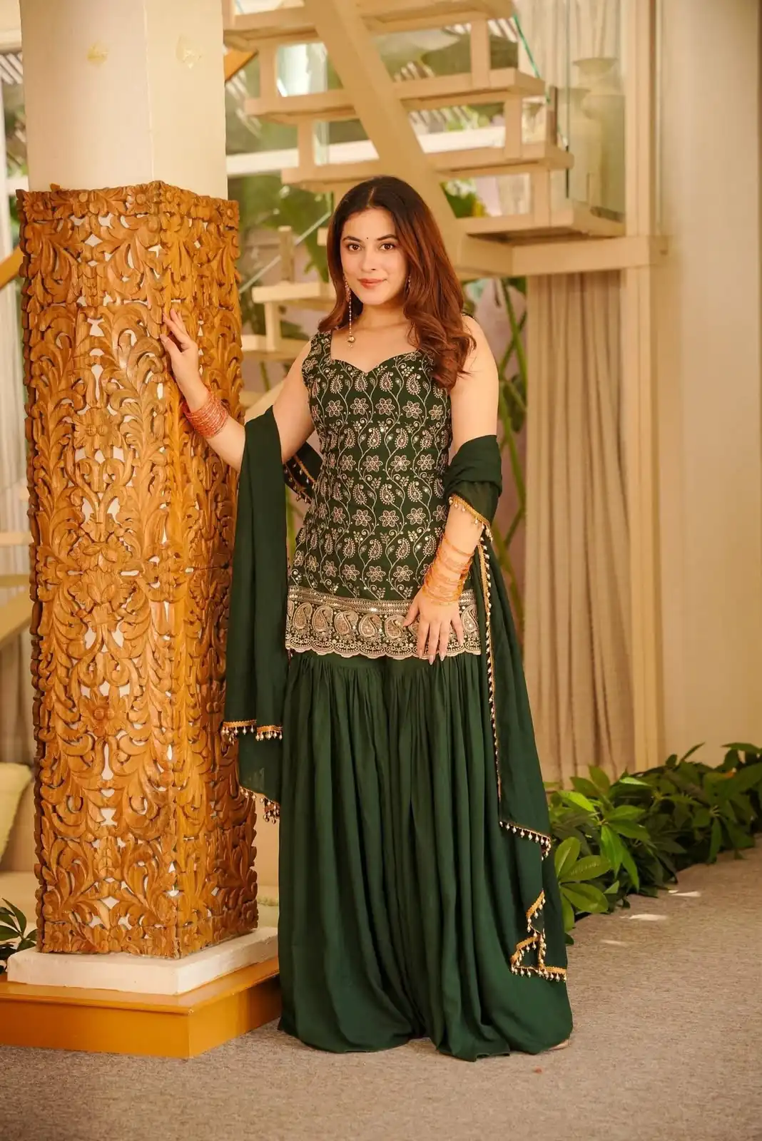ST 1192 Green Faux Georgette Salwar Suit with Embroidery Work. Available at ₹2349 only. Delivery 4-6 Working Days. Shop now. | Jump Suits, Tops & Bottoms, Track Suits, Salwar suit, Casual Suits, Creative suits, Designer Suits, Palazzo Suits, Party Wear Suits, Patiala Suits, Straight Suits, Trendy Wear