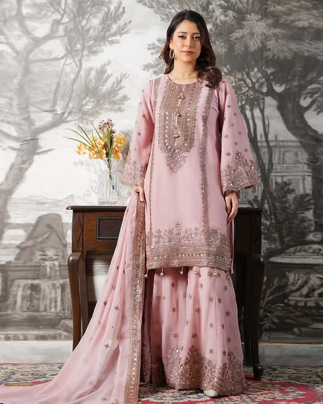 NSR 890 Pink Fendy Silk Salwar Suitwith Embroidery Work & Lace Work. Now at just ₹2399. Delivery 4-6 Working Days. Shop now. | Jump Suits, Salwar suit, Casual Suits, Creative suits, Designer Suits, Palazzo Suits, Party Wear Suits, Patiala Suits, Straight Suits