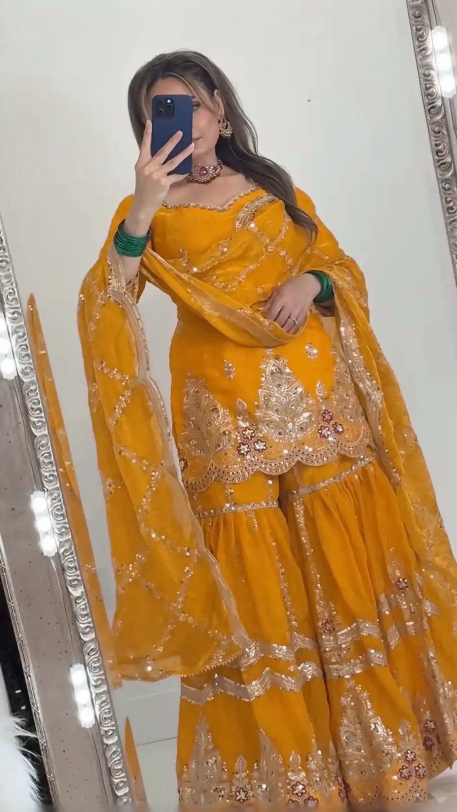 NF 1297 Yellow Fendy Silk Salwar Suitwith Embroidery Work & Lace Work. Now at just ₹2799. Delivery 4-6 Working Days. Shop now. | Jump Suits, Salwar suit, Casual Suits, Creative suits, Designer Suits, Palazzo Suits, Party Wear Suits, Patiala Suits, Straight Suits