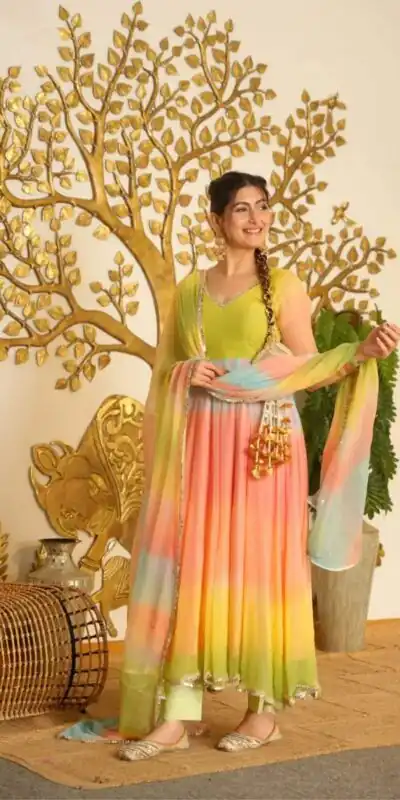 RTC 6069 Multi Faux Georgette Salwar Suit with Mirror Work & Embroidery Work. Get it for ₹2449. Delivery 4-6 Working Days. Shop now. | Anarkali Suits, Bollywood Anarkali, Creative-Anarkali, Designer Anarkali, Embroidered Anarkali, Party Wear Anarkali