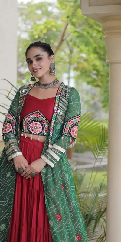 KA 5083 Red Color Rayon Embroidery Work & Cowrie Work Lehenga Choli . Grab it for ₹2949. Delivery 4-6 Working Days. Shop now. | Lehenga, Bollywood Lehenga, Creative Lehenga, Designer Lehenga, Embroidered Lehenga, Party Wear Lehenga