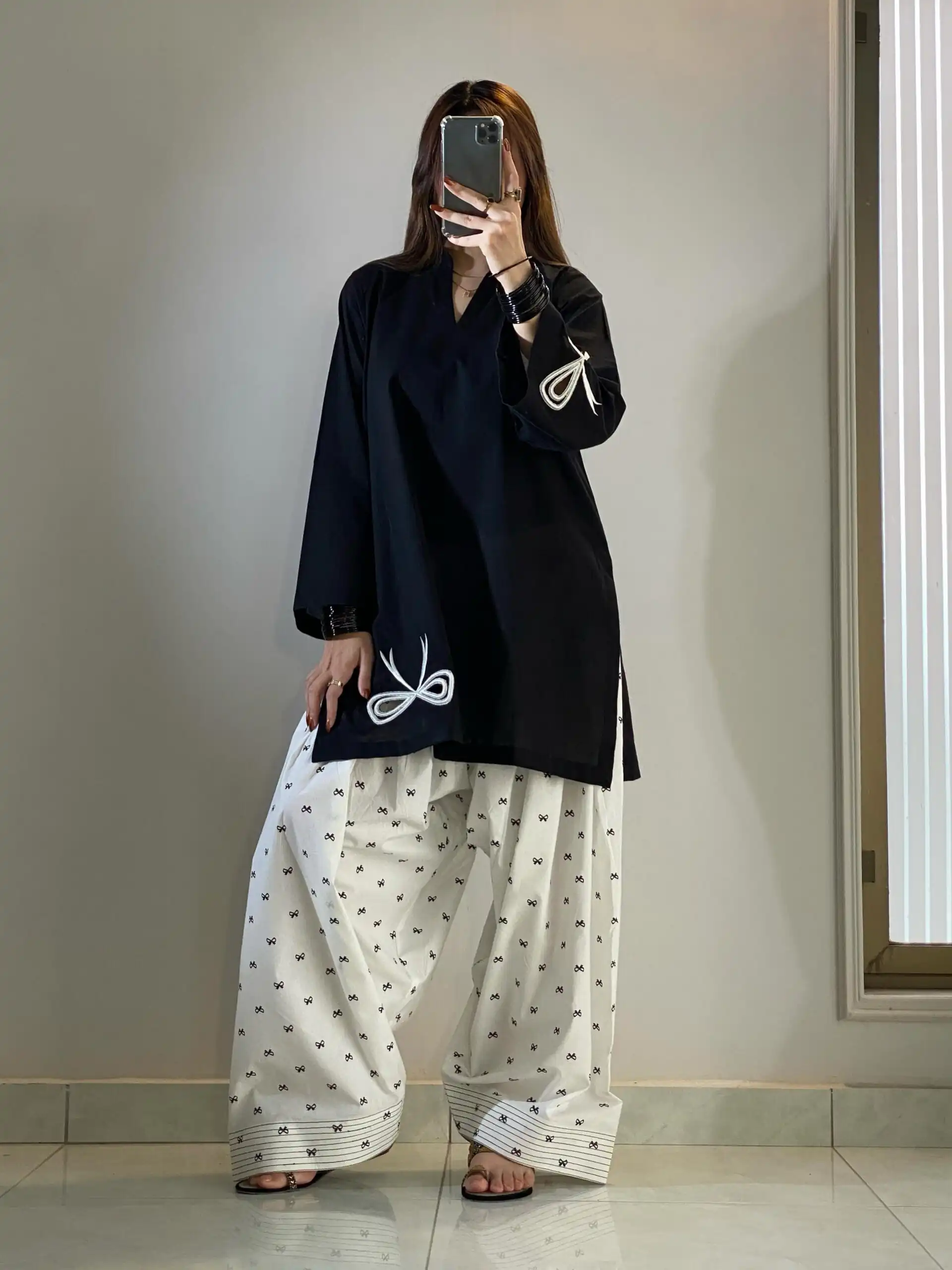 Fancy Black Mul Chanderi Embroidery Cut Work Salwar Suit