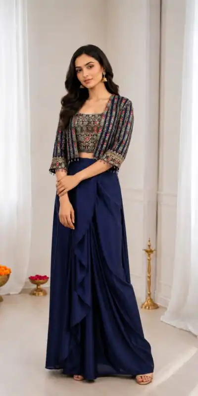 BB 83 Navy Blue Chinon Silk Sequence Work Lehenga Choli Perfect for Wedding, Party, Ganesh Chaturthi, Baby Shower, Makar Affordable Price ₹2399. /- | Lehenga, Bollywood Lehenga, Creative Lehenga, Designer Lehenga, Embroidered Lehenga, Party Wear Lehenga