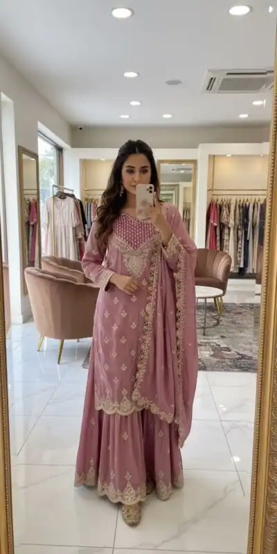WW G 6000 Pink Viscous Chinon Salwar Suit with Lace Work & Embroidery Work. Exclusive Offer ₹2799. Delivery 4-6 Working Days. Shop now. | Jump Suits, Salwar suit, Casual Suits, Creative suits, Designer Suits, Palazzo Suits, Party Wear Suits, Patiala Suits, Straight Suits