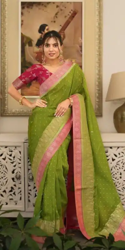 KP 6093 Green Color Soft Lichi Silk Jacquard On All Over Saree Casual, Party Wear, Wedding, Events Etc. Expected Delivery 4-6 Working Days @1649/- | Sarees, Bollywood Sarees, Creative Sarees, Designer Sarees, Embroidered Sarees, Ethnic Saree, Modern Digital sarees, Party Wear Sarees