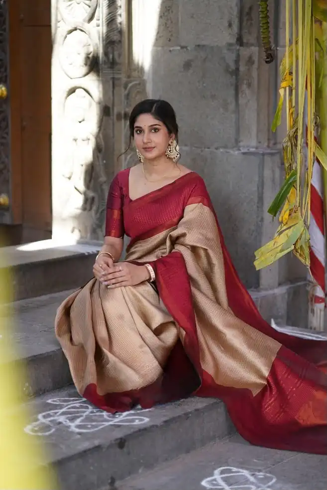 KPR 164 Red Soft Lichi Silk Saree with Lace Work & Lace Border. Introductory Price ₹1649. Delivery 4-6 Working Days. Shop now. | Sarees, Bollywood Sarees, Creative Sarees, Designer Sarees, Embroidered Sarees, Ethnic Saree, Modern Digital sarees, Party Wear Sarees