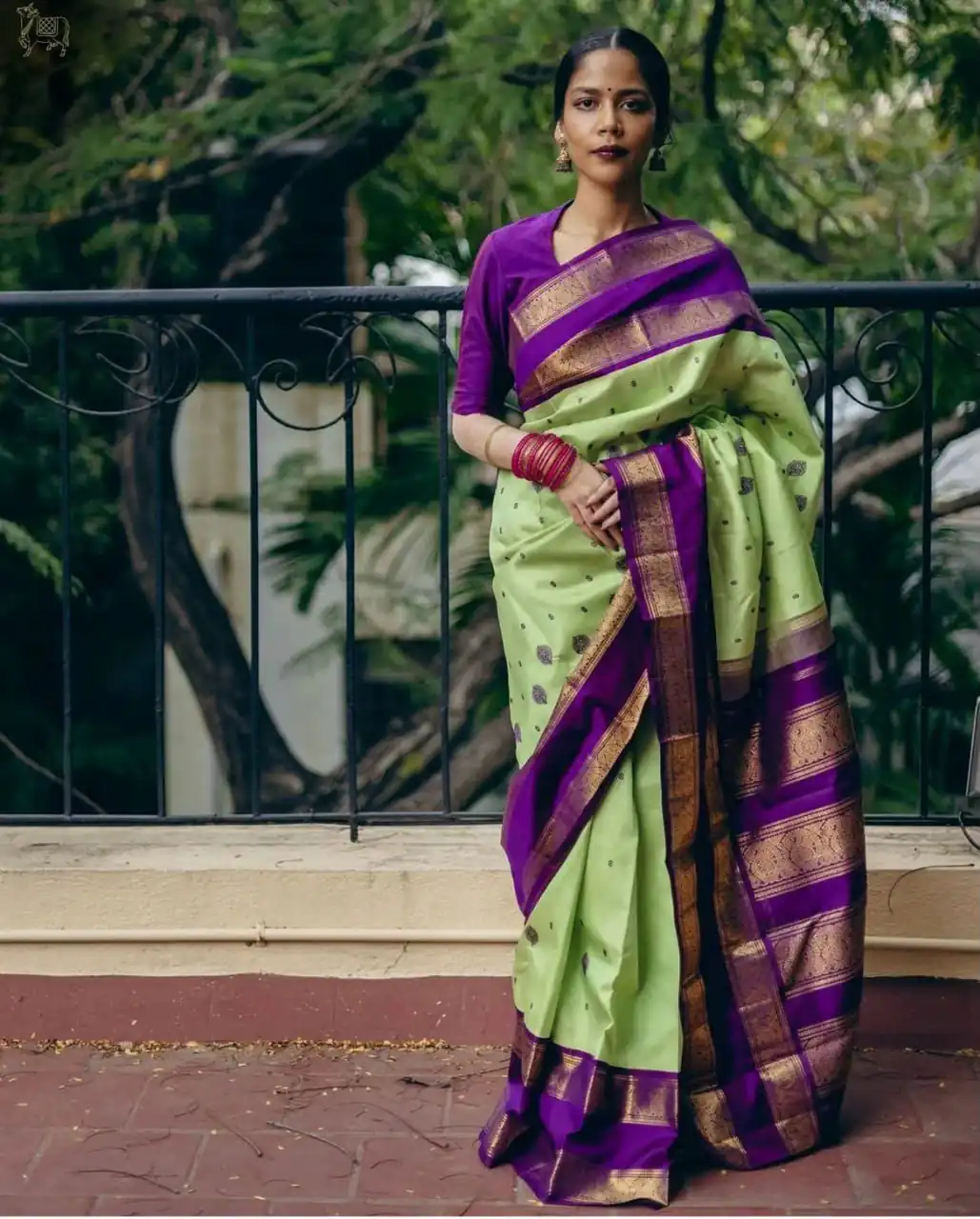 Fancy Pista Soft Lichi Silk With Jacquard Saree Fancy Pista Soft Lichi Silk With Jacquard Saree - Buy Online at Anarkalika