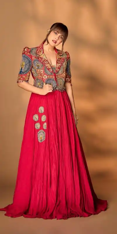 BB 100 Red Rangoli Crush Silk Lehenga Choli with Sequins Work & Embroidery Work. Affordable Price ₹2999. Delivery 4-6 Working Days. Shop now. | Lehenga, Bollywood Lehenga, Creative Lehenga, Designer Lehenga, Embroidered Lehenga, Party Wear Lehenga