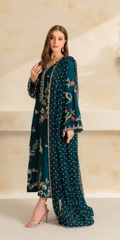 LG 2158 Teal Mul Chanderi Salwar Suit with Embroidery Work & Sequins Work. Festive Deal ₹2449. Delivery 4-6 Working Days. Shop nowp | Jump Suits, Salwar suit, Casual Suits, Creative suits, Designer Suits, Palazzo Suits, Party Wear Suits, Patiala Suits, Straight Suits
