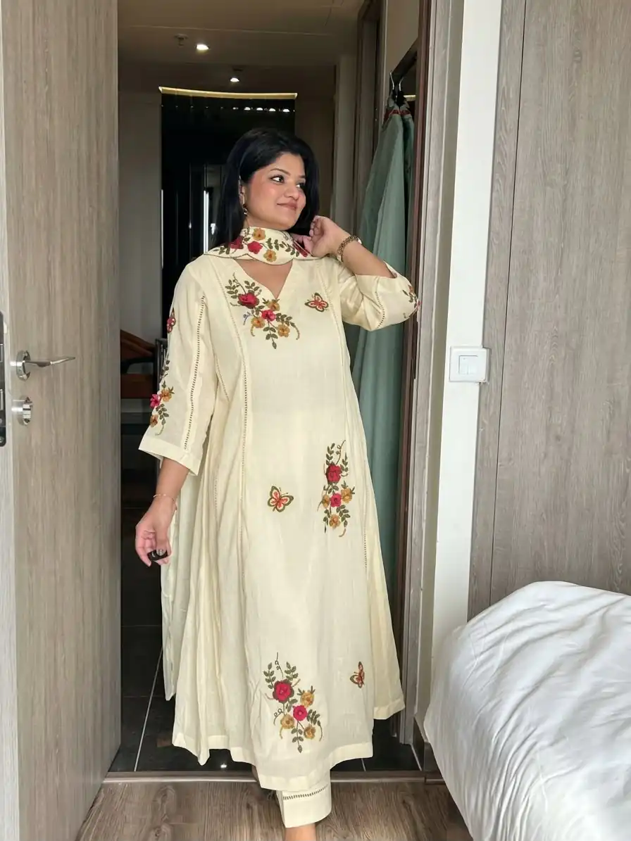 LG 2152 Yellow in Air Tex Chino Embroidery Work & Cut Work Salwar Suit n. Get it for ₹2499. Delivery 4-6 Working Days. Shop now. | Jump Suits, Salwar suit, Casual Suits, Creative suits, Designer Suits, Palazzo Suits, Party Wear Suits, Patiala Suits, Straight Suits