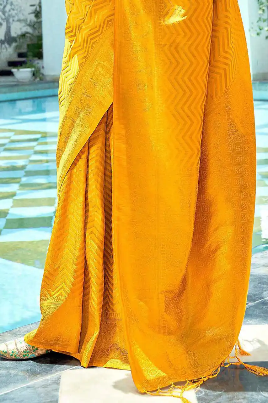 KP 3096 Yellow Soft Lichi Silk with Lace Border & Lace Work Saree . Special Price ₹1549. Delivery 4-6 Working Days. Shop now. | Sarees, Bollywood Sarees, Creative Sarees, Designer Sarees, Embroidered Sarees, Ethnic Saree, Modern Digital sarees, Party Wear Sarees
