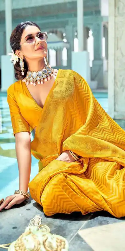 KP 3096 Yellow Soft Lichi Silk with Lace Border & Lace Work Saree . Special Price ₹1549. Delivery 4-6 Working Days. Shop now. | Sarees, Bollywood Sarees, Creative Sarees, Designer Sarees, Embroidered Sarees, Ethnic Saree, Modern Digital sarees, Party Wear Sarees