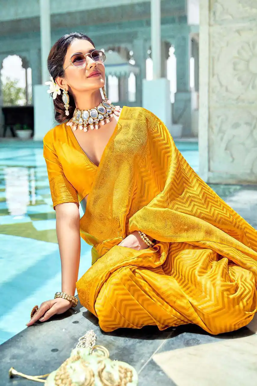 KP 3096 Yellow Soft Lichi Silk with Lace Border & Lace Work Saree . Special Price ₹1549. Delivery 4-6 Working Days. Shop now. | Sarees, Bollywood Sarees, Creative Sarees, Designer Sarees, Embroidered Sarees, Ethnic Saree, Modern Digital sarees, Party Wear Sarees