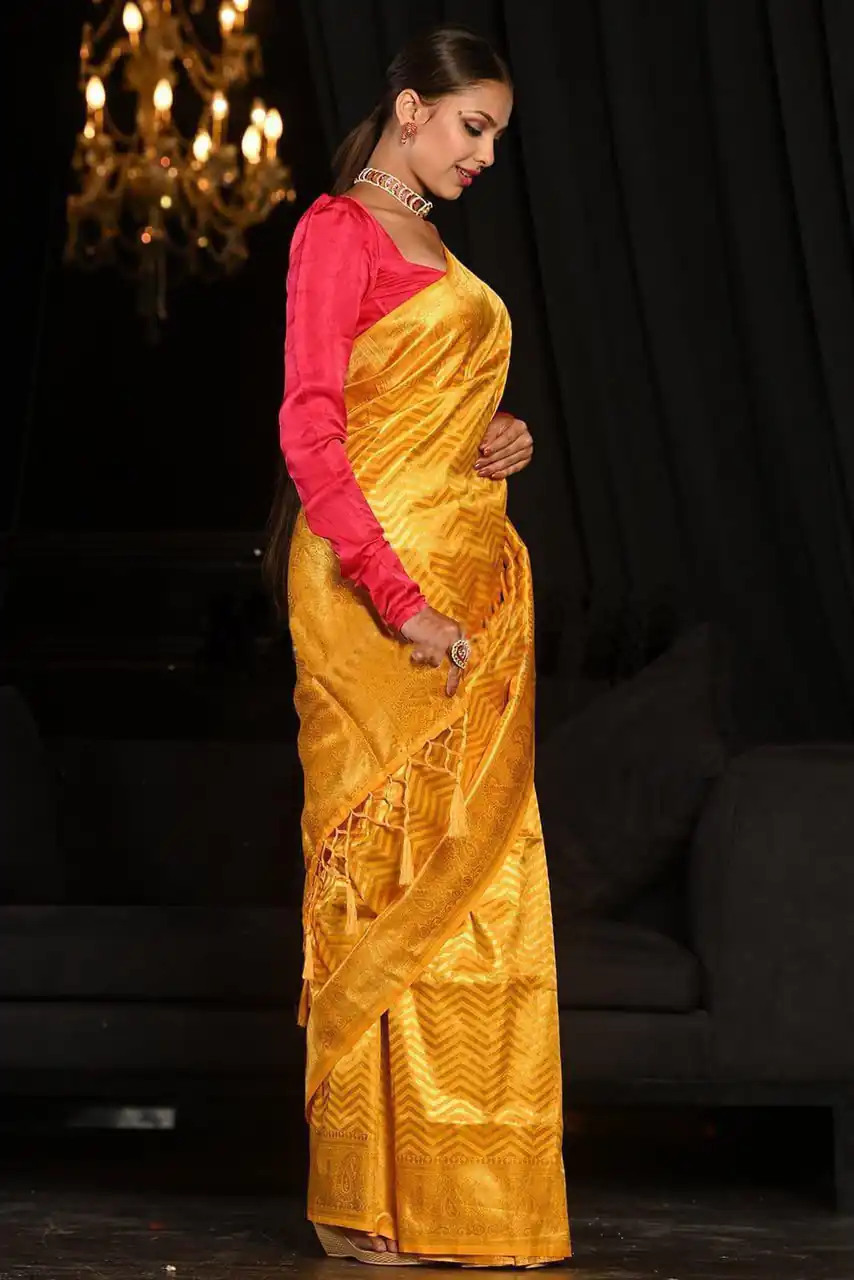 KP 3096 Yellow Soft Lichi Silk with Lace Border & Lace Work Saree . Special Price ₹1549. Delivery 4-6 Working Days. Shop now. | Sarees, Bollywood Sarees, Creative Sarees, Designer Sarees, Embroidered Sarees, Ethnic Saree, Modern Digital sarees, Party Wear Sarees