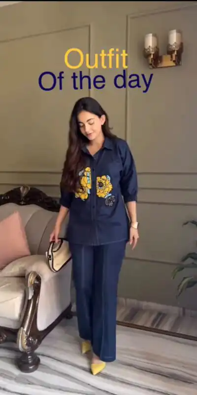 BE 512 Blue in Cotton Denim Embroidery Work & Sequins Work Kurti . Grab it for ₹1999. Delivery 4-6 Working Days. Shop now. | Kurti, Bollywood Kurti, Creative Kurtis, Designer Kurti, Party Wear Kurti, Selfie Kurti