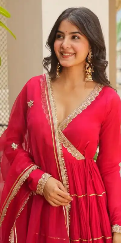 LG 2154 Red Georgette Digital Print Work Gown for Wedding, Party, Cultural Events, Traditional Day, Pooja . Grab it for ₹2399. Delivery 4-6 Working Day | Gowns, Bollywood Gowns, Creative Gowns, Designer Gowns, Embroidered Gowns, Party Wear Gowns