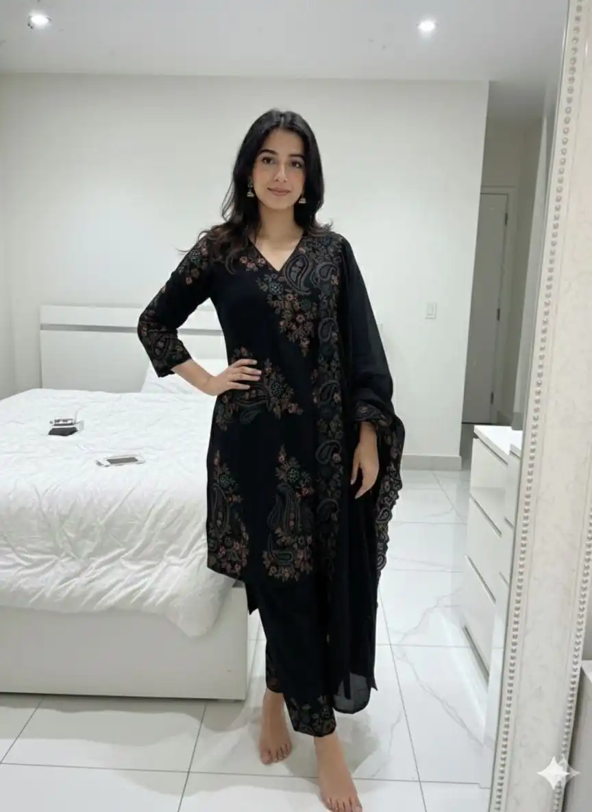 BE 449 Black in Wine Fendy Silk Embroidery Work & Sequins Work Salwar Suit . Now at just ₹2449. Delivery 4-6 Working Days. Shop now. | Jump Suits, Salwar suit, Casual Suits, Creative suits, Designer Suits, Palazzo Suits, Party Wear Suits, Patiala Suits, Straight Suits