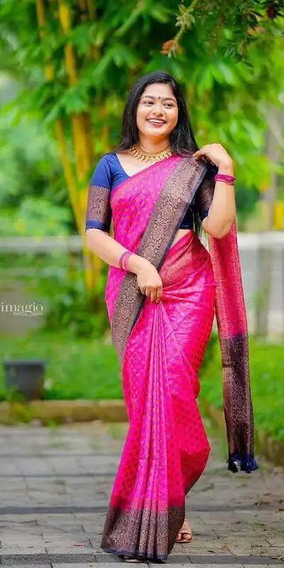 KPR 180 Pink Soft Lichi Silk Saree Perfect for Wedding, Party, Mehendi, Ganesh Chaturthi, Raksha Bandhan Introductory Price ₹1649. Delivery 4-6 Working Days | Sarees, Bollywood Sarees, Creative Sarees, Designer Sarees, Embroidered Sarees, Ethnic Saree, Modern Digital sarees, Party Wear Sarees