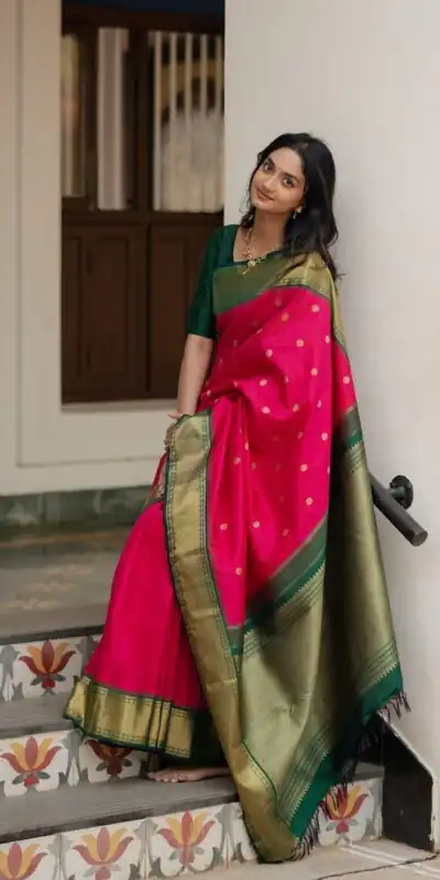 KPR 278 Pink Soft Lichi Silk Saree Perfect for Wedding, Party, Mehendi, Ganesh Chaturthi, Raksha Bandhan – . Introductory Price ₹1649. Delivery 4-6 | Sarees, Bollywood Sarees, Creative Sarees, Designer Sarees, Embroidered Sarees, Ethnic Saree, Modern Digital sarees, Party Wear Sarees