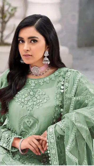 FC 131 Pista Georgette Salwar Suit with Mirror Work & Embroidery Work. Get it for ₹2349. Delivery 4-6 Working Days. Shop now. | Jump Suits, Salwar suit, Casual Suits, Creative suits, Designer Suits, Palazzo Suits, Party Wear Suits, Patiala Suits, Straight Suits