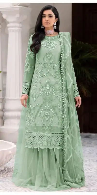 FC 131 Pista Georgette Salwar Suit with Mirror Work & Embroidery Work. Get it for ₹2349. Delivery 4-6 Working Days. Shop now. | Jump Suits, Salwar suit, Casual Suits, Creative suits, Designer Suits, Palazzo Suits, Party Wear Suits, Patiala Suits, Straight Suits