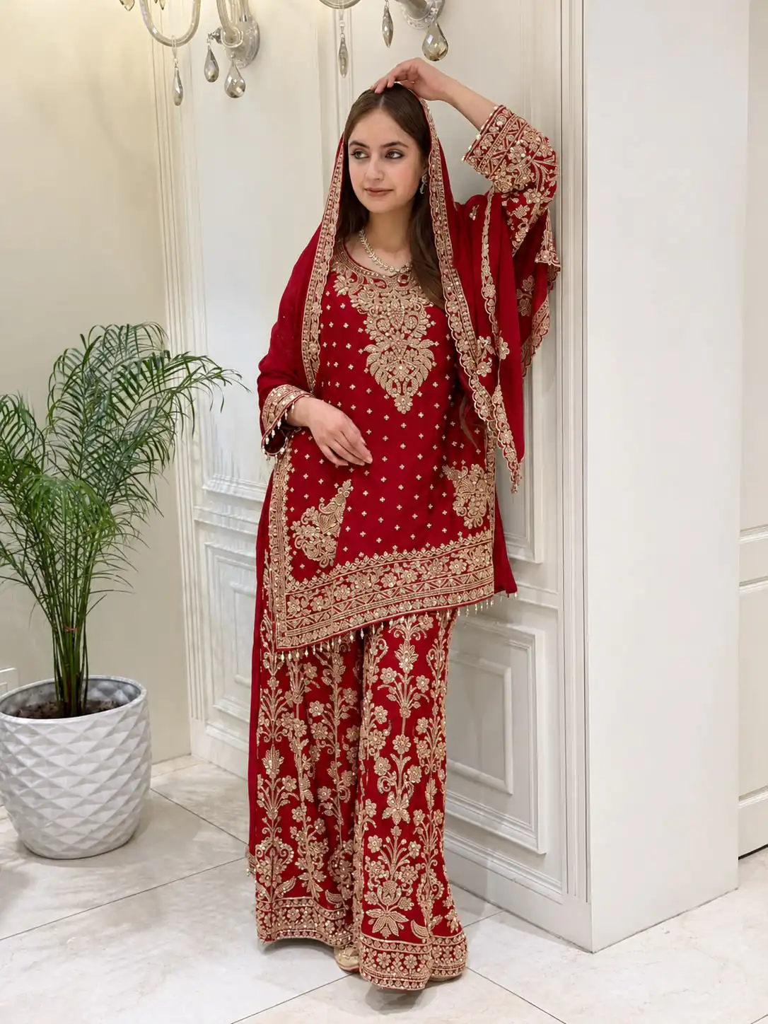 KF 1733 Rust Faux Georgette Salwar Suit with Mirror Work & Embroidery Work. Get it for ₹2849. Delivery 4-6 Working Days. Shop now. | Jump Suits, Salwar suit, Casual Suits, Creative suits, Designer Suits, Palazzo Suits, Party Wear Suits, Patiala Suits, Straight Suits