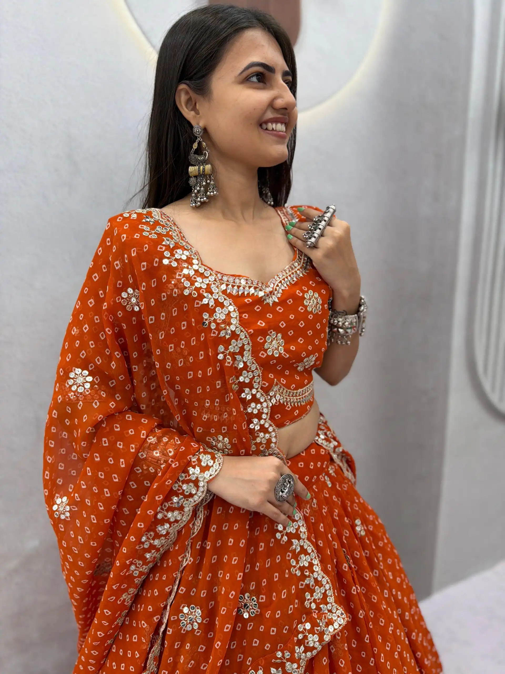 PC 602 Rust Faux Georgette Lehenga Choli with Embroidery Work & Lace Work. Special Price ₹3149. Delivery 4-6 Working Days. Shop now. | Lehenga, Bollywood Lehenga, Creative Lehenga, Designer Lehenga, Embroidered Lehenga, Party Wear Lehenga