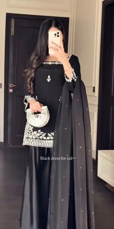 KD 1578 Black in Color Natural Crepe Embroidery Work Salwar Suit . Affordable Price ₹2199. Delivery 4-6 Working Days. Shop now. | Jump Suits, Salwar suit, Casual Suits, Creative suits, Designer Suits, Palazzo Suits, Party Wear Suits, Patiala Suits, Straight Suits