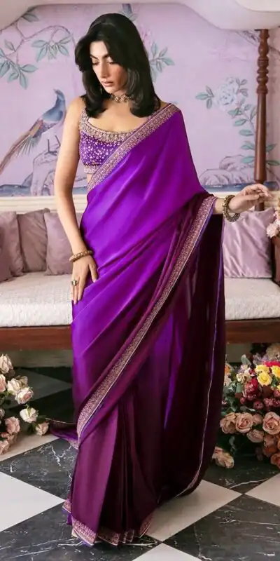 KD 650 Purple | Spacial Purple Japan Satin Silk Sequins Work Saree with Sequins Work. Now at just ₹2199. Delivery 4-6 Working Days. Shop now. | Sarees, Bollywood Sarees, Creative Sarees, Designer Sarees, Embroidered Sarees, Ethnic Saree, Modern Digital sarees, Party Wear Sarees