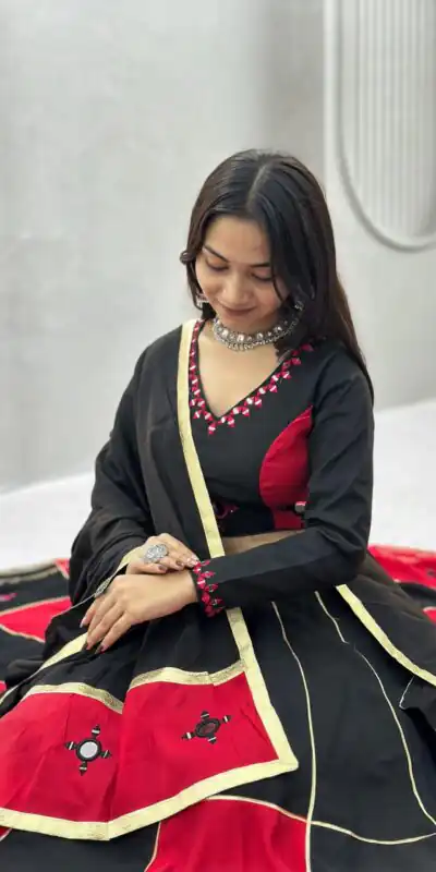 Ram 196 Pink l in Pure Cotton Mirror Work & Gamthi Work Lehenga Choli . Exclusive Offer ₹2849. Delivery 4-6 Working Days. Shop now. | Lehenga, Bollywood Lehenga, Creative Lehenga, Designer Lehenga, Embroidered Lehenga, Party Wear Lehenga