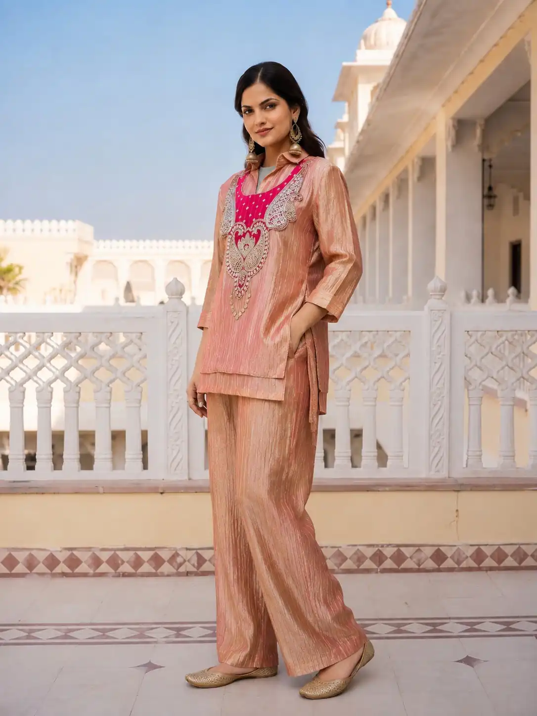 DIVA 180 Rust Colour | Brown Salsa Silk Kurti with Hand Work. Get it for ₹2299. Delivery 4-6 Working Days. Online Shop now. | Kurti, Bollywood Kurti, Creative Kurtis, Designer Kurti, Party Wear Kurti, Selfie Kurti
